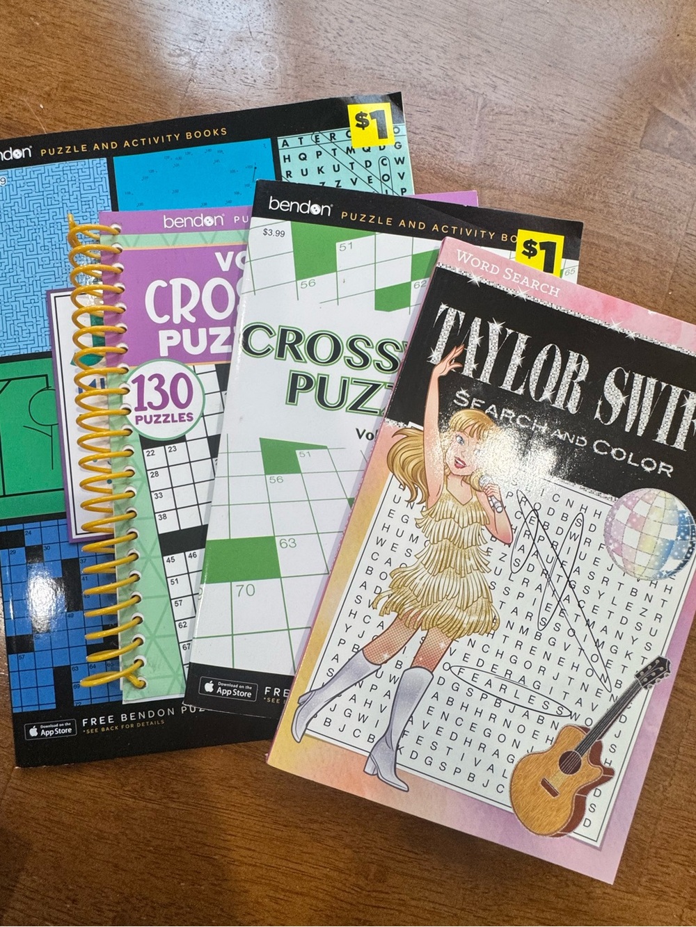 Bendon Crossword & Puzzle Book Set - 4 new books